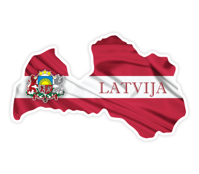 Latvian Country Flag