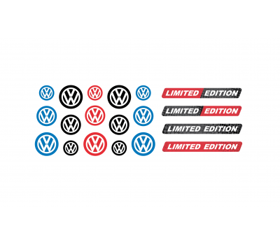 Volkswagen mix domed key fob emblems